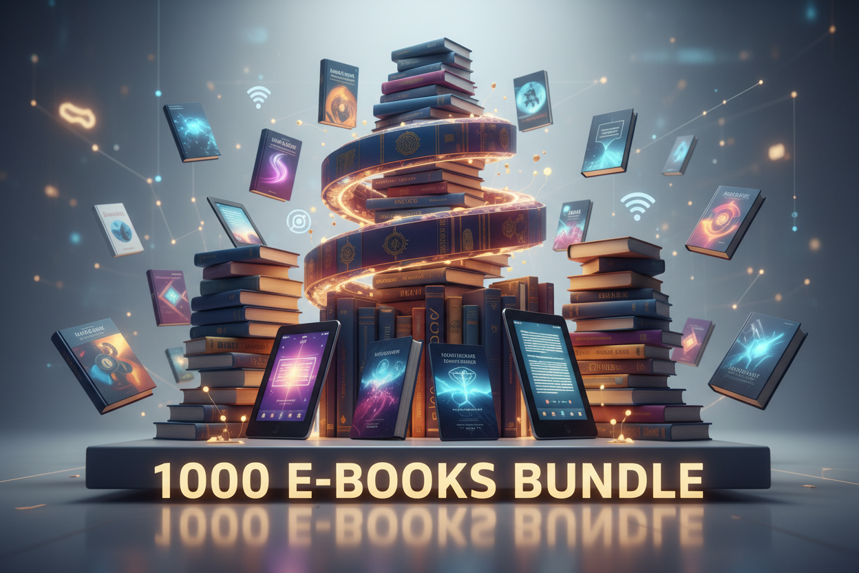 1000 e books bundle package image 