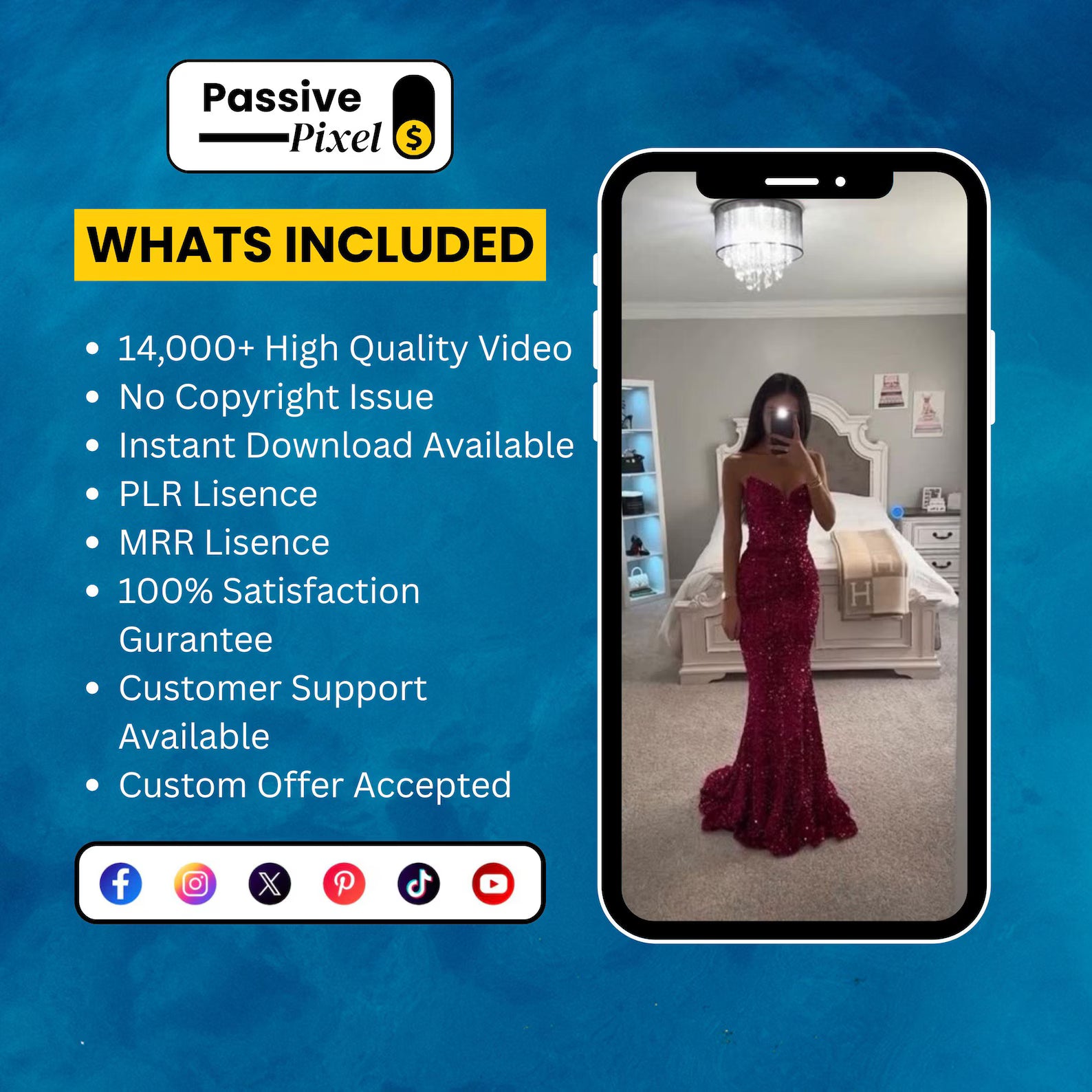 14,000+ Luxury Lifestyle 4K Reels Bundle: MRR + PLR (Digital Download