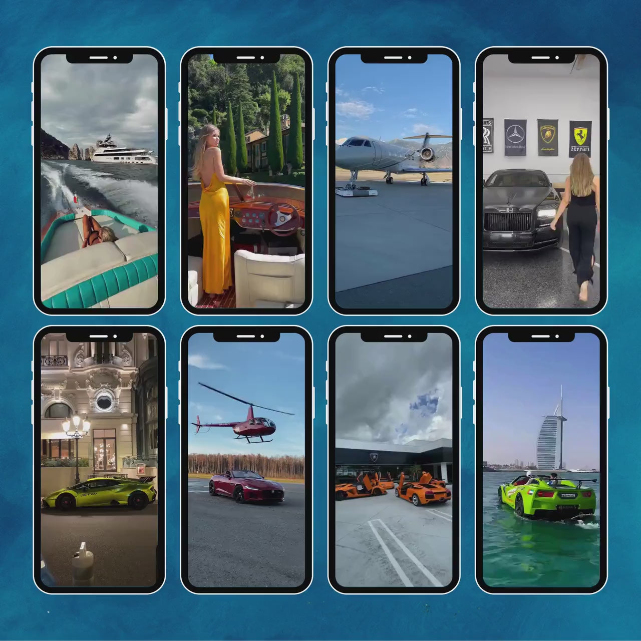 14,000+ Luxury Lifestyle 4K Reels Bundle: MRR + PLR (Digital Download